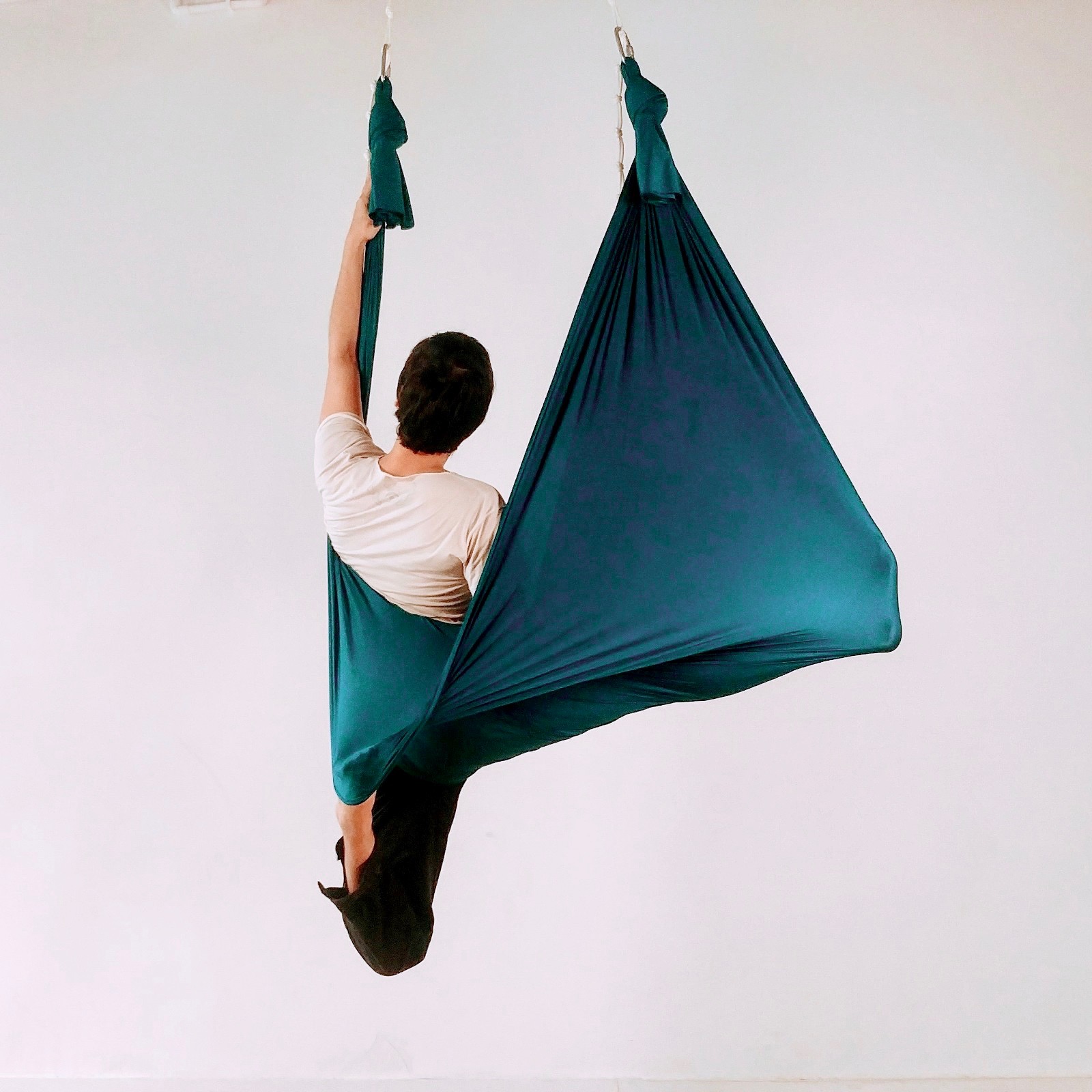 Hamac De Yoga Aérien VEVOR - Cadre Robuste Vert, 6x2,6 M, Supporte 250 Kg - Idéal Pour Le Yoga Suspendu