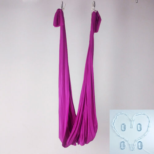 pink yoga swing