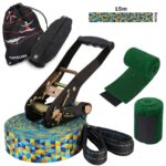 Slackline Kit 15 m, Slackline Kit 15m para principiantes y expertos