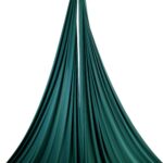 petroleum green aerial silk