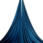 blue petroleum aerial silk