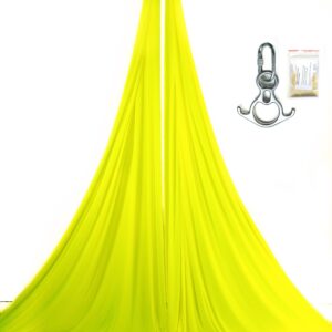 fluorescent yellow aerial silks kit