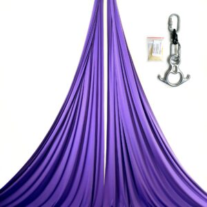 purple aerial silks kit