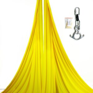 yellow aerial silks kit