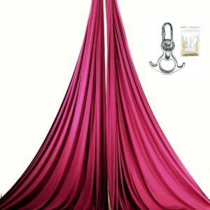 maroon aerial silks kit