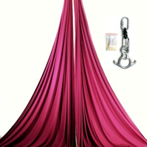 maroon aerial silks kit