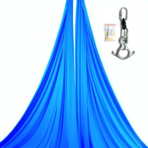 light blue aerial silks kit