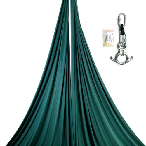 petroleum green aerial silks kit