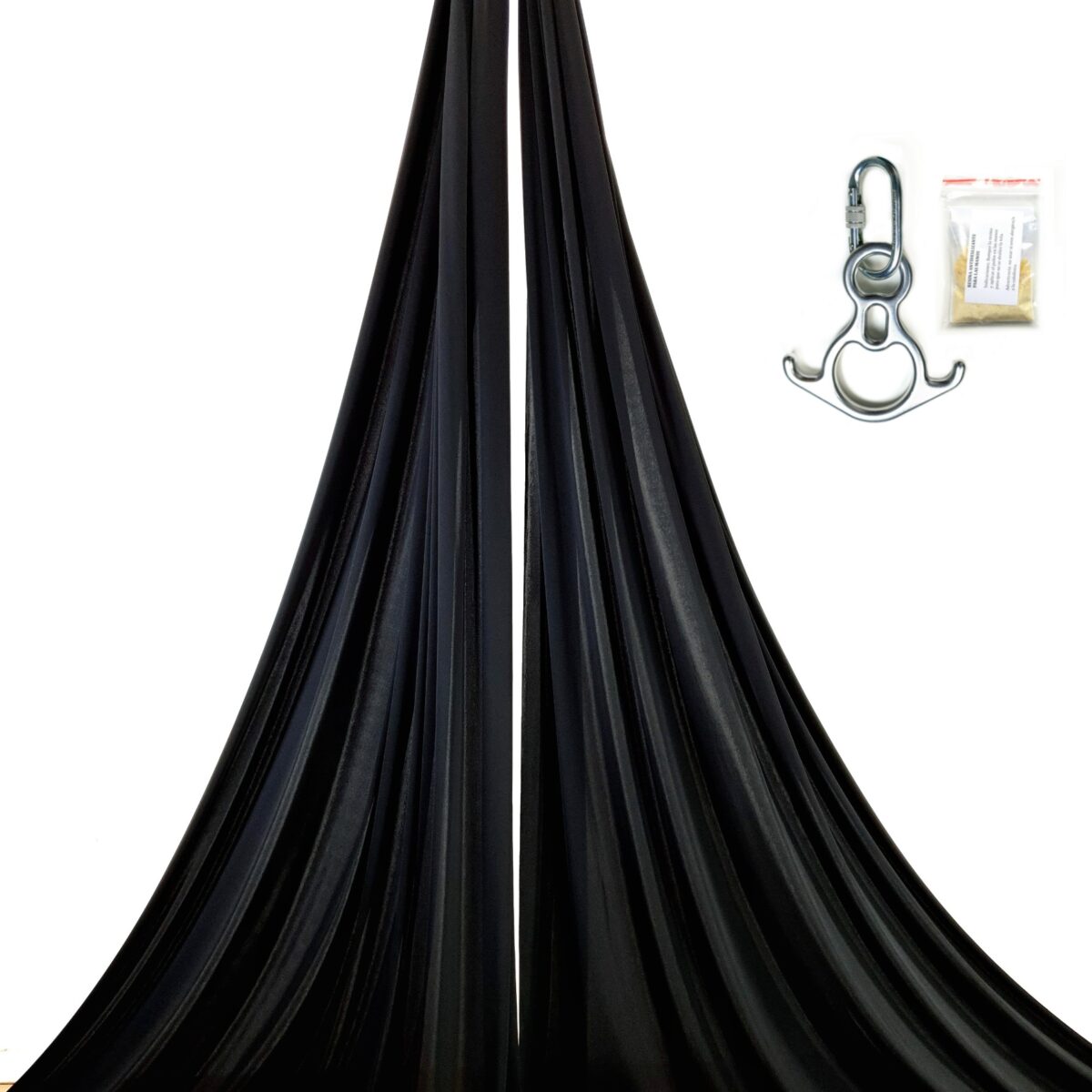 black aerial silks kit