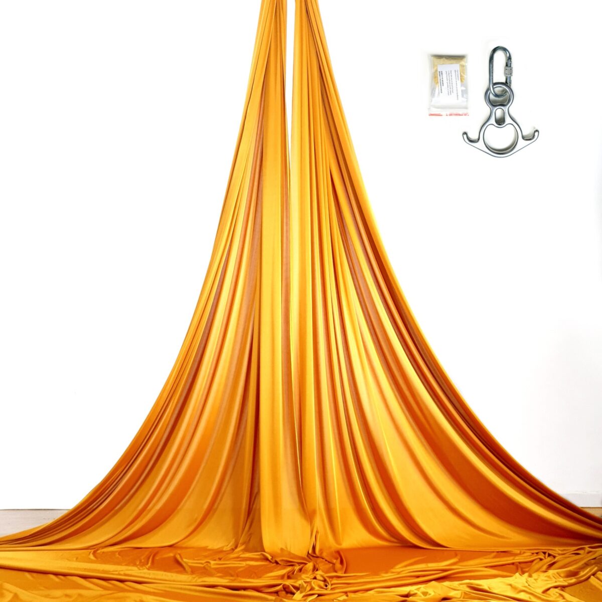 gold aerial silks and accessorise