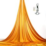 gold aerial silks and accessories