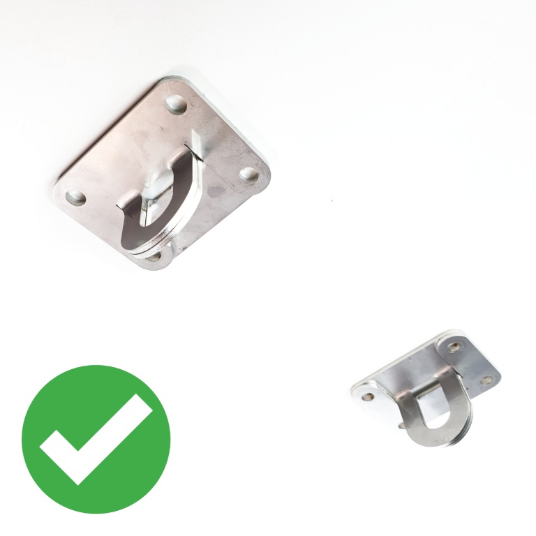 Kit De Tela Aérea Profesional – Incluye Placa De Techo, Gancho Y Mosquetón – Para Acrobacias, Certificado, Fabricado En Italia