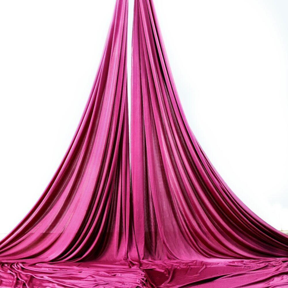 telas acrobaticas granate, maroon aerial silks, tessuti aerei amaranto