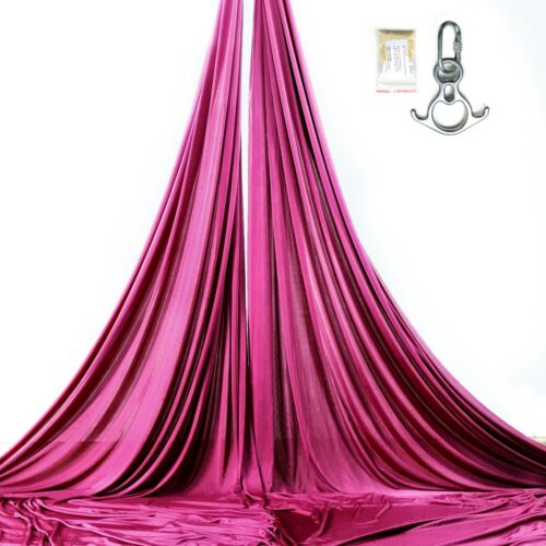maroon kit aerial silks for shows