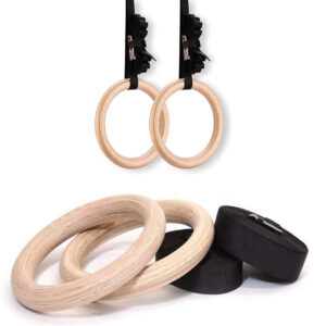 Gymnastic Rings for Calisthenics, Anillas de madera para Calistenia y Crossfit, nelli per Ginnastica, Calisthenics e Crossfit, Anneaux pour Gymnastique, Calisthenics et Crossfit