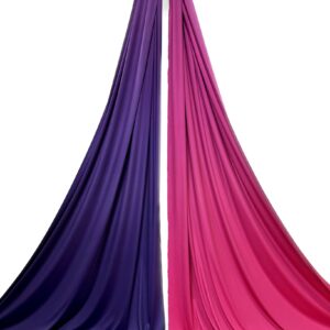 "Gradients" - Aerial silks from deep purple to pink - Image 3