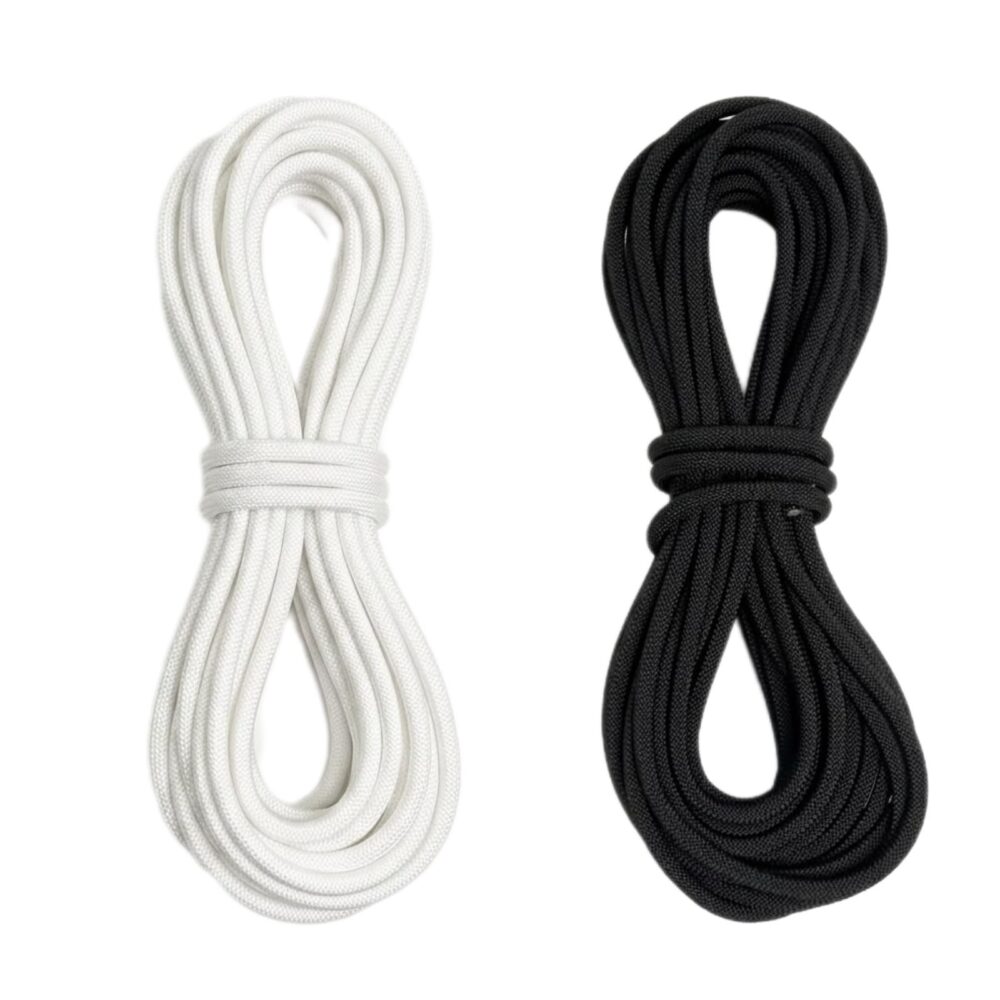 Cuerda Blanca o Negra Semiestática de 11 mm para Danza Vertical y Rigging Aéreo (Venta por Metros)